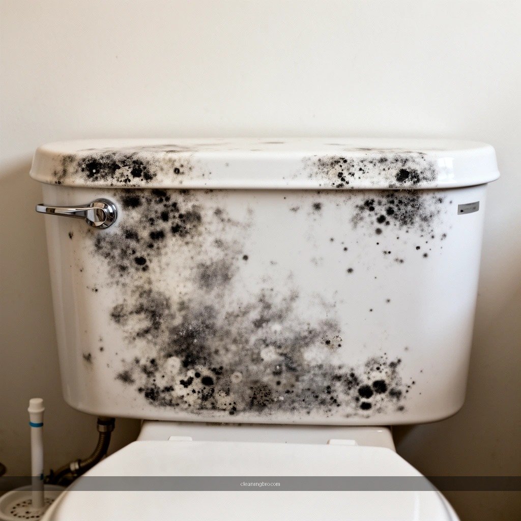 Safety First - how to clean moldy toilet tank