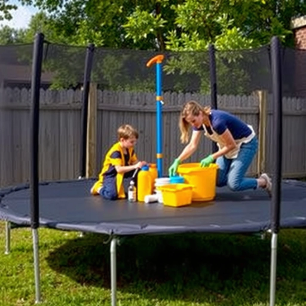 Safety Gear - how to clean trampoline