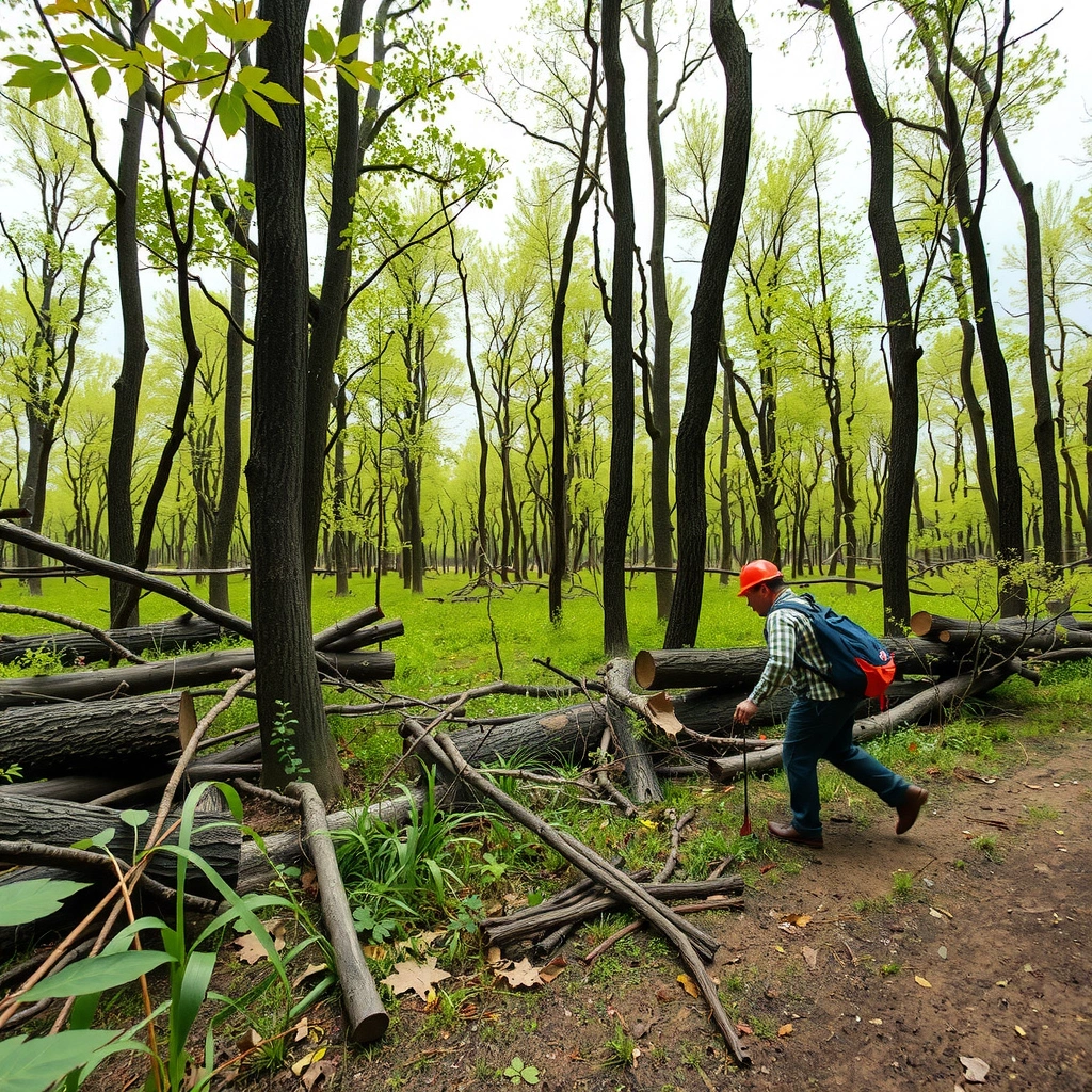 Safety Rules - how to clear underbrush in woods