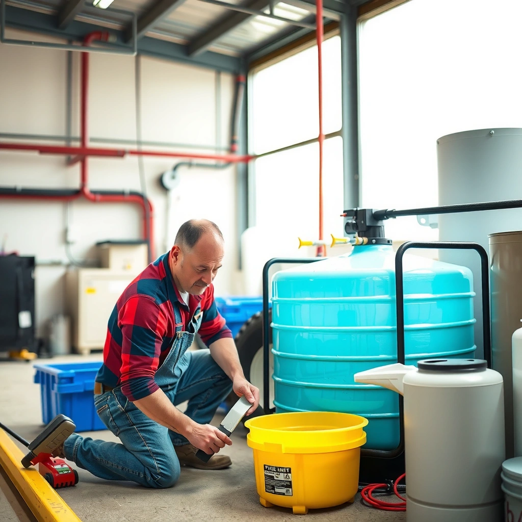 Safety Steps - how to clean a water softener brine tank
