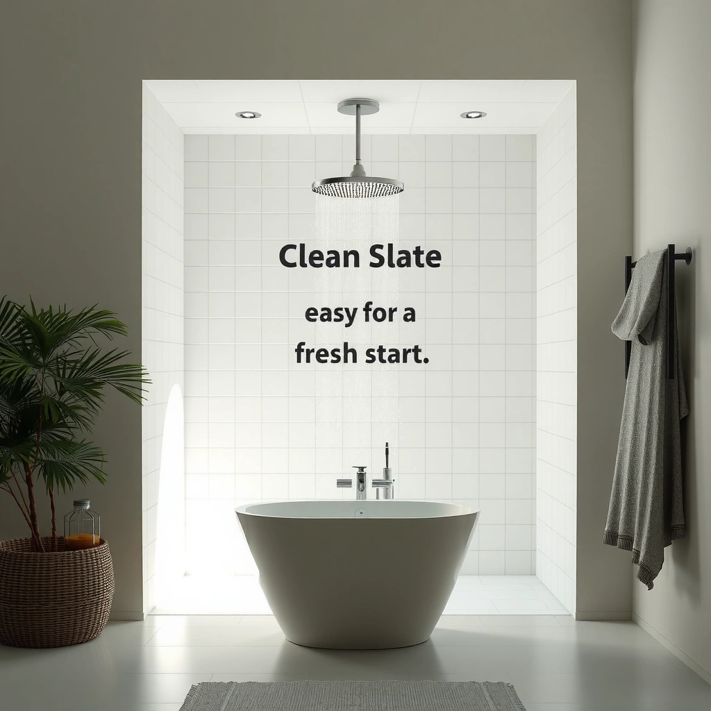 Slate Shower - how to clean slate shower