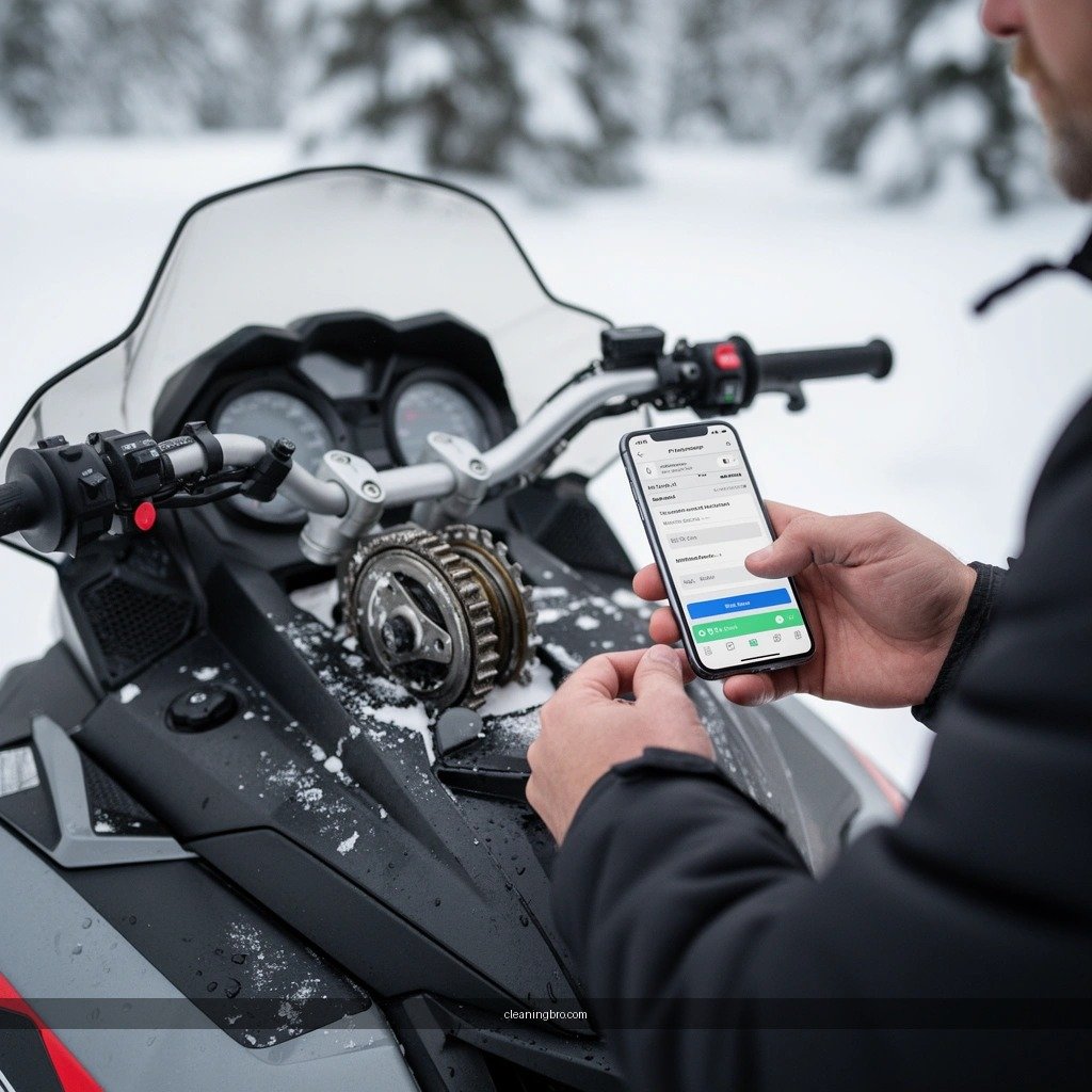 Snowmobile - how to clean clutch on snowmobile