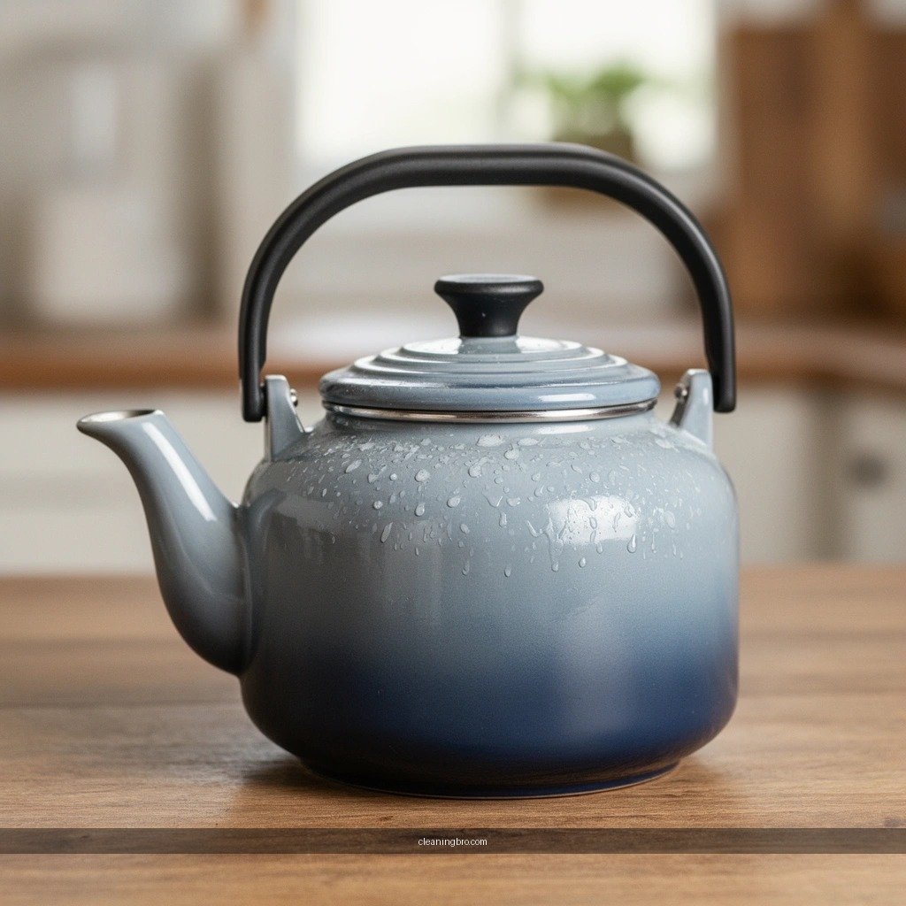 Soft Scrub - how to clean a le creuset tea kettle