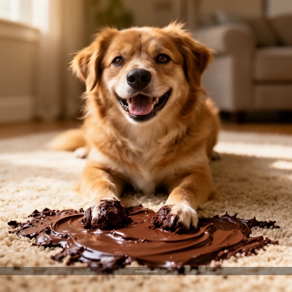 Solid Chocolate - how to clean chocolate from carpet