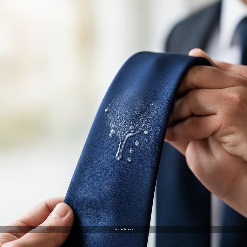 Spot-Clean - how to clean a tie at home