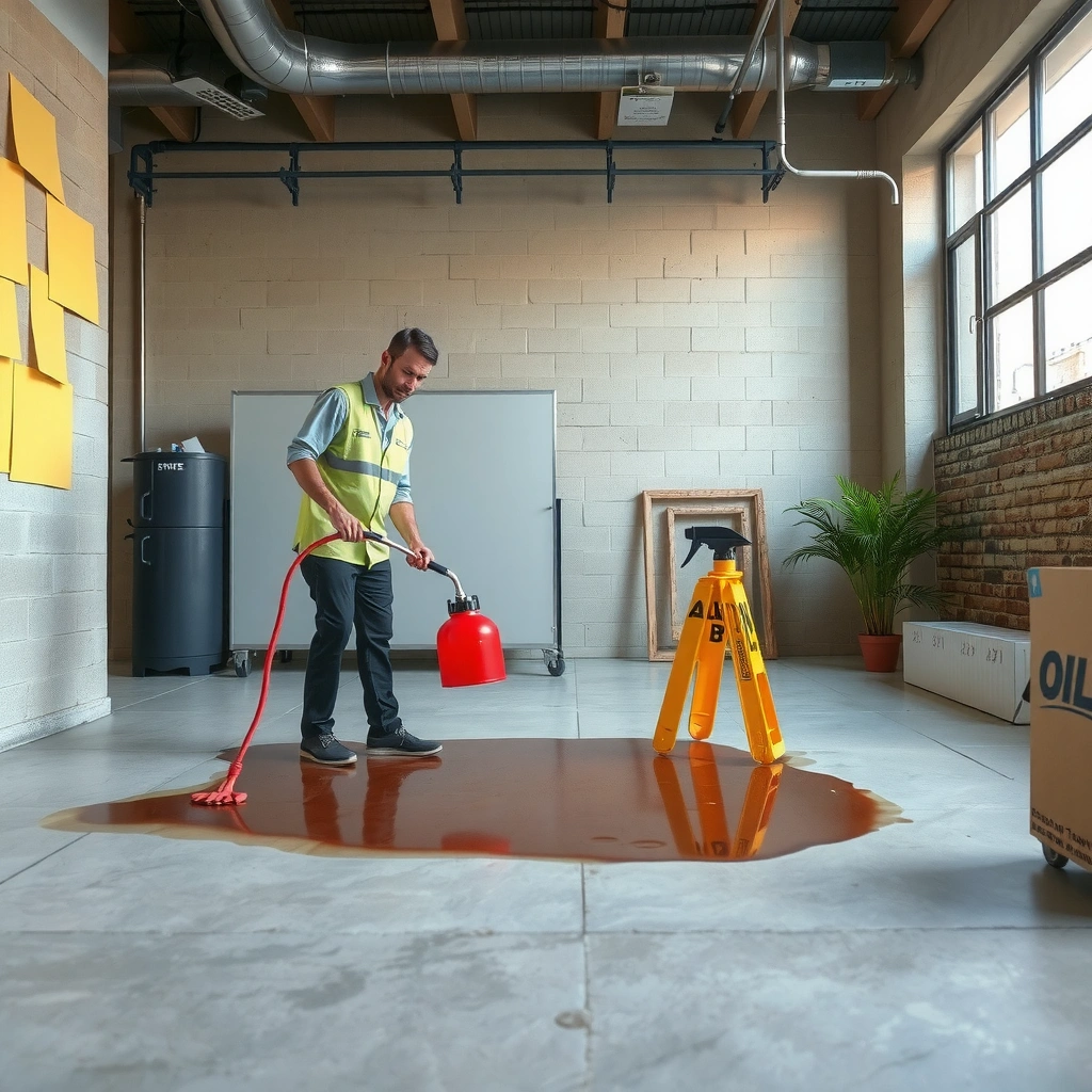 Stain - how do you clean oil stains from concrete