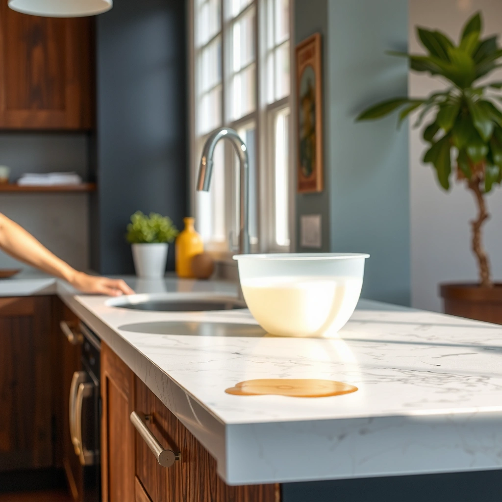 Stain Type - how to clean stains on quartz countertops