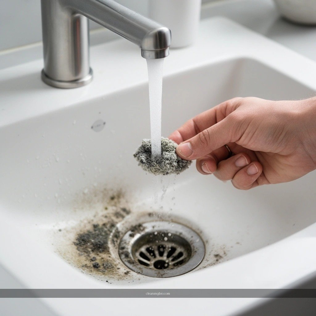 Standing Water - how to clean mold out of sink drain