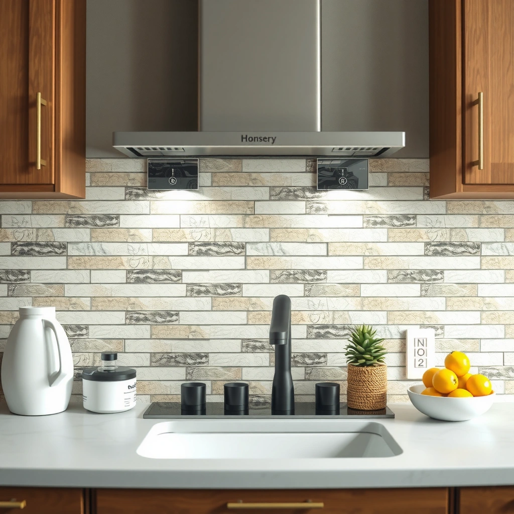 Stone Finish - how to clean stone backsplash