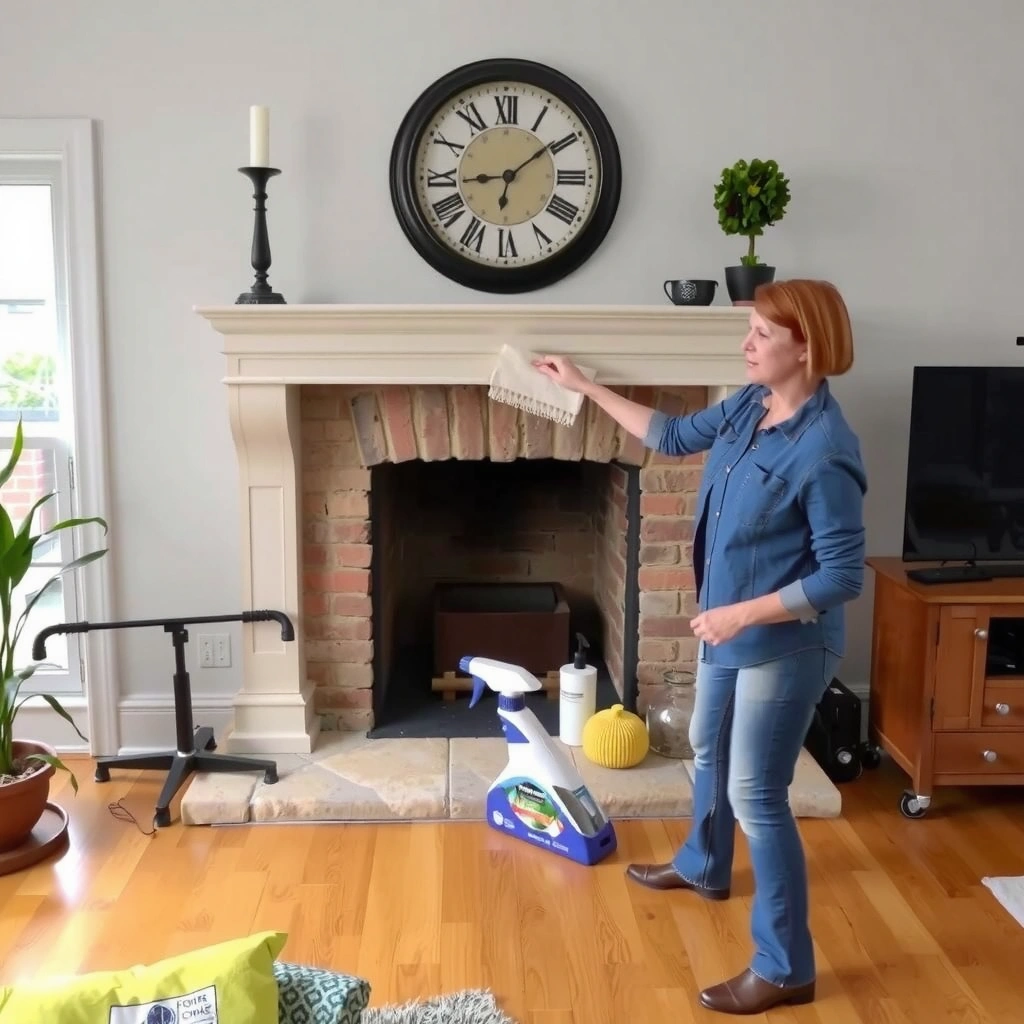 Stone Type - how do you clean stone fireplace hearth