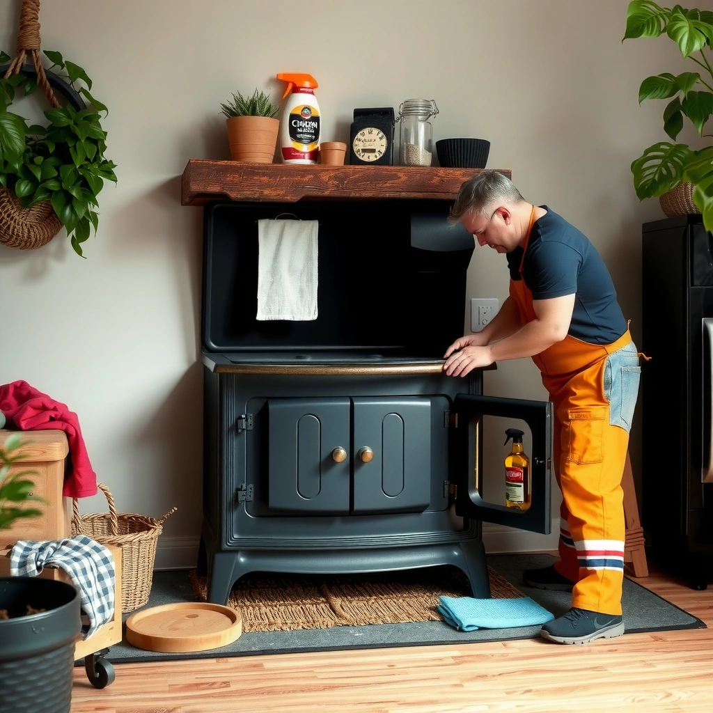 Stove - how do you clean cast iron stove