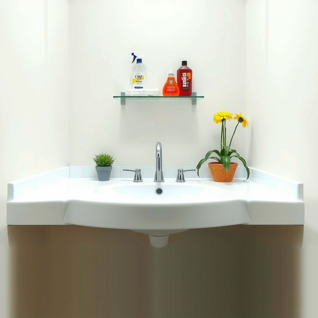Supplies - how to clean white sink