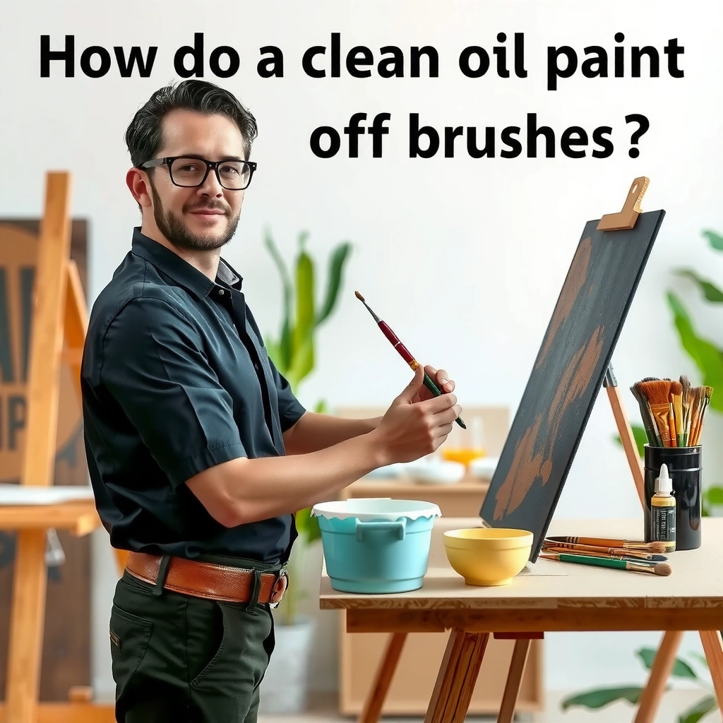 Supplies - how do you clean oil paint off brushes