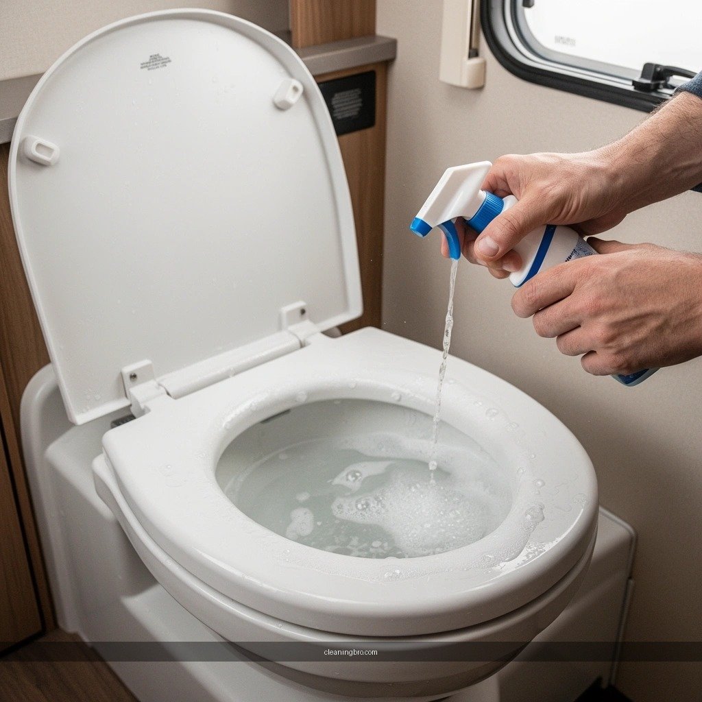 Supplies - how to clean a camper toilet