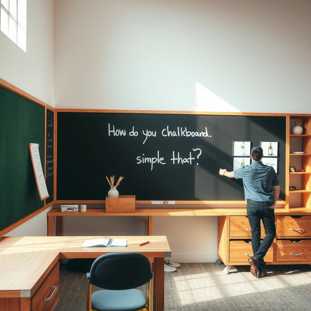 Supplies - how do you clean a chalkboard