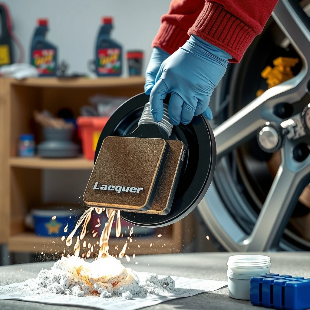 Supplies - how to clean oil off brake pads with lacquer