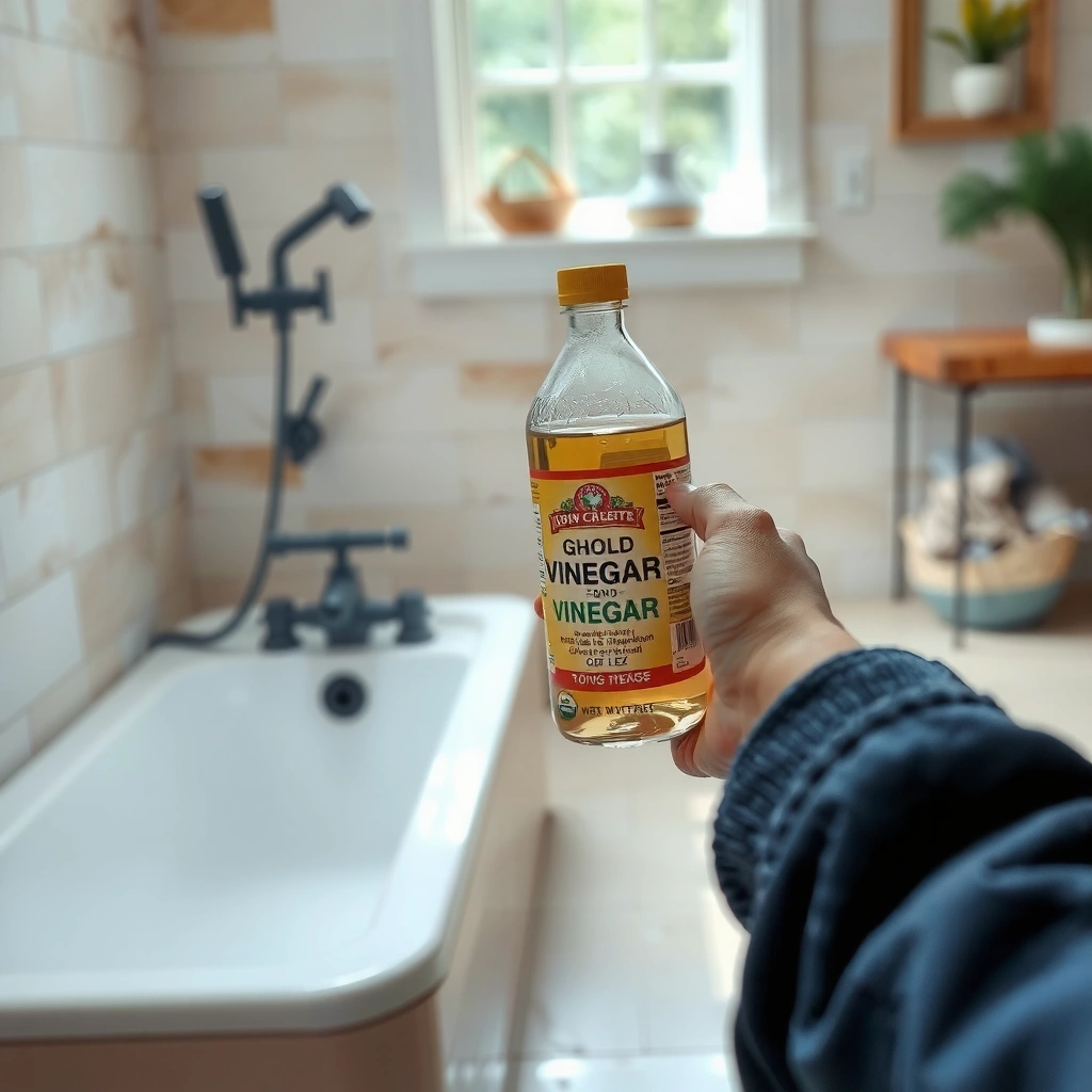 Supplies - how to clean shower grout mold with vinegar