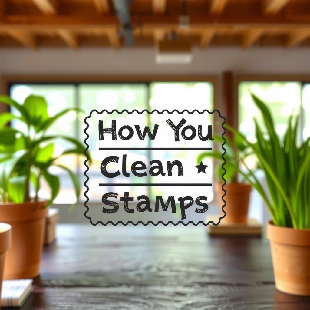 Supplies - how do you clean stamps