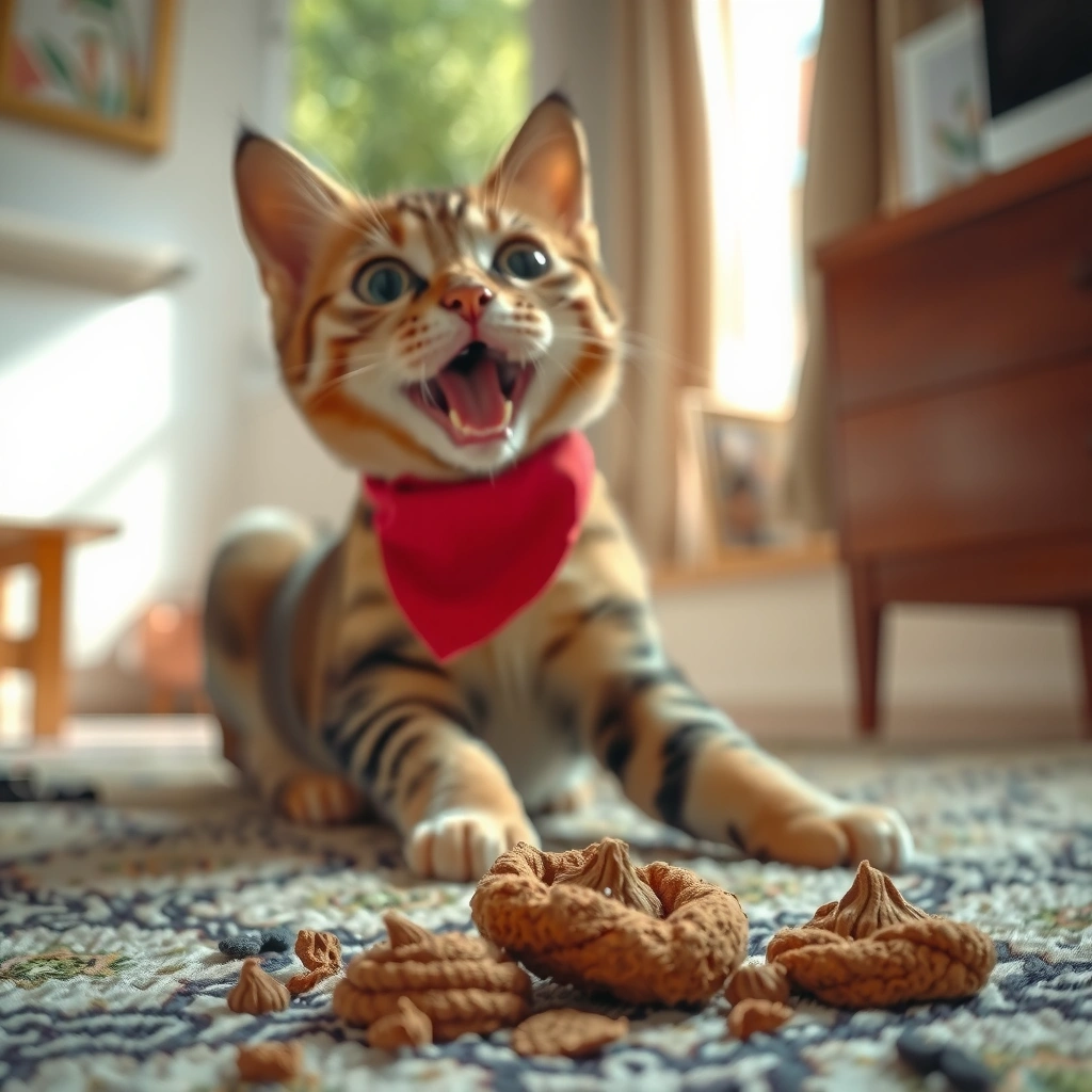 Supplies - how to clean dried cat poop from carpet