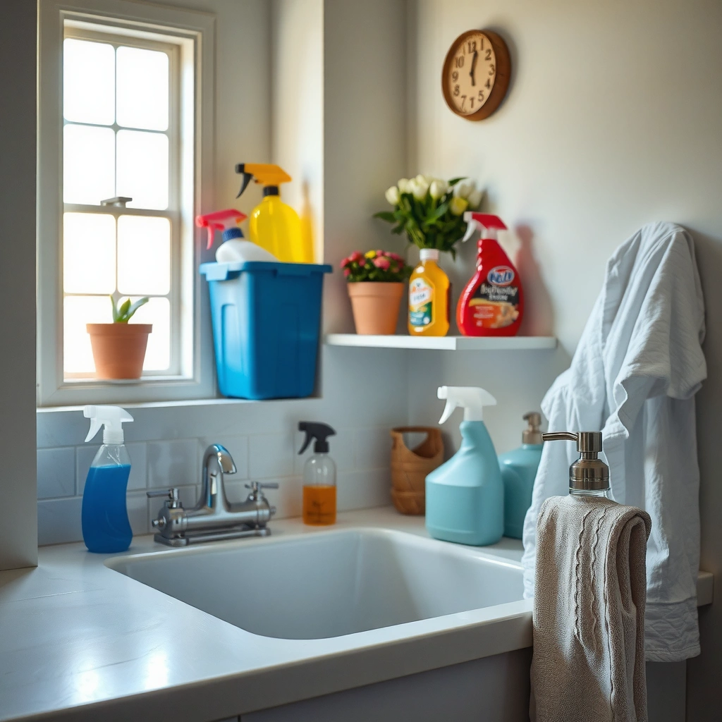 Supplies and Safety Tips - how to clean laundry sink