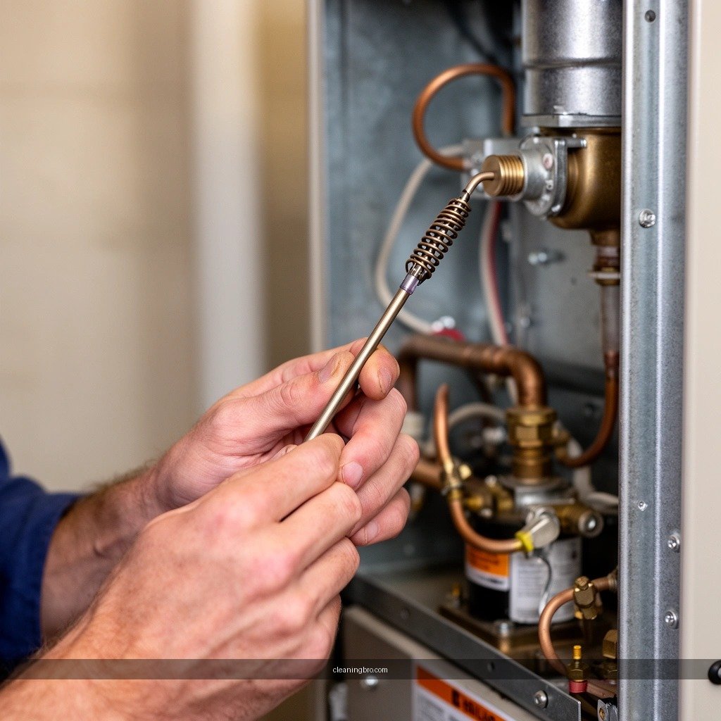 Thermocouple - how to clean a thermocouple on a furnace