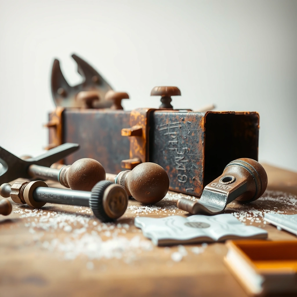 Tool and Rust Level - how to clean rusty antique tools