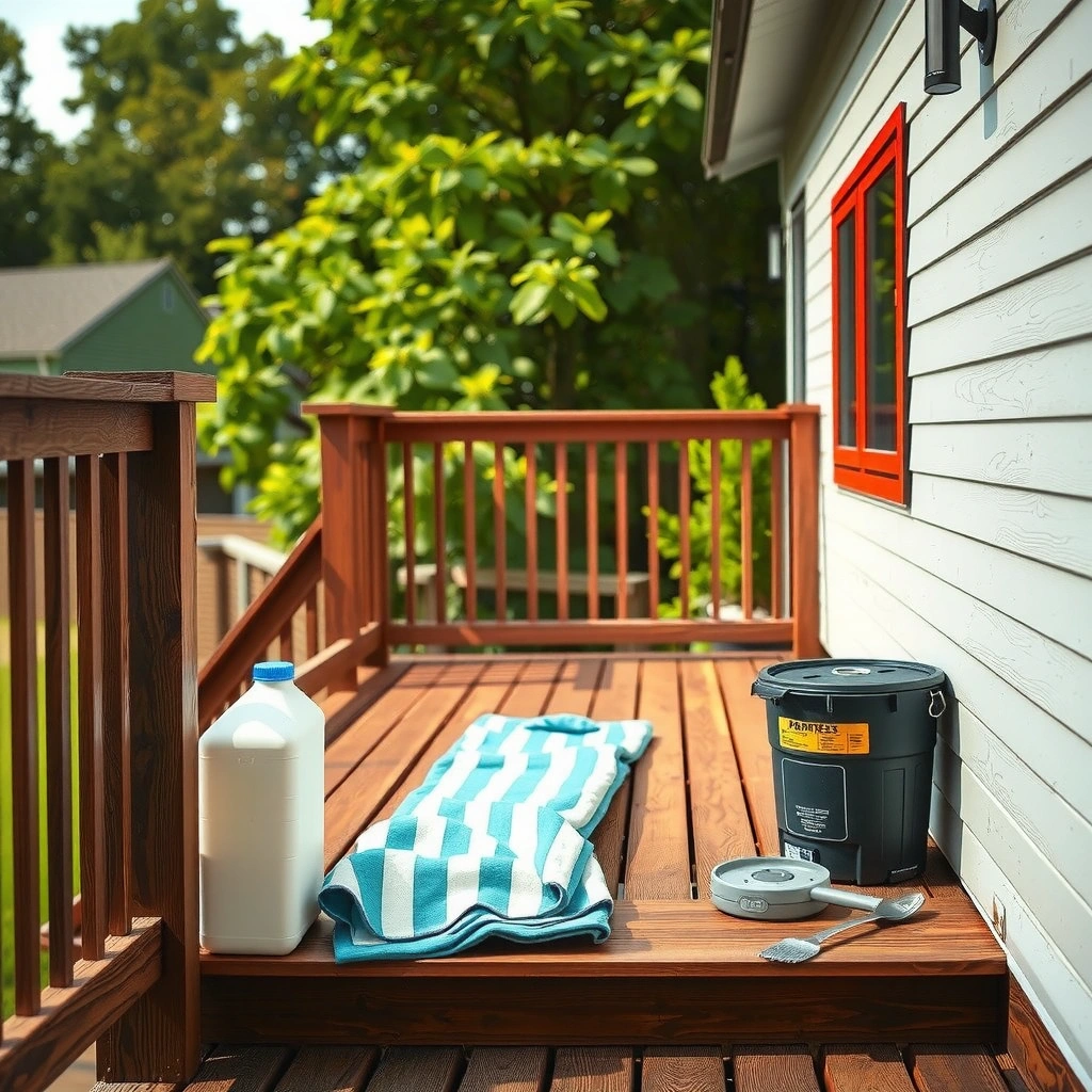 Tools and Supplies - how to clean pressure treated deck