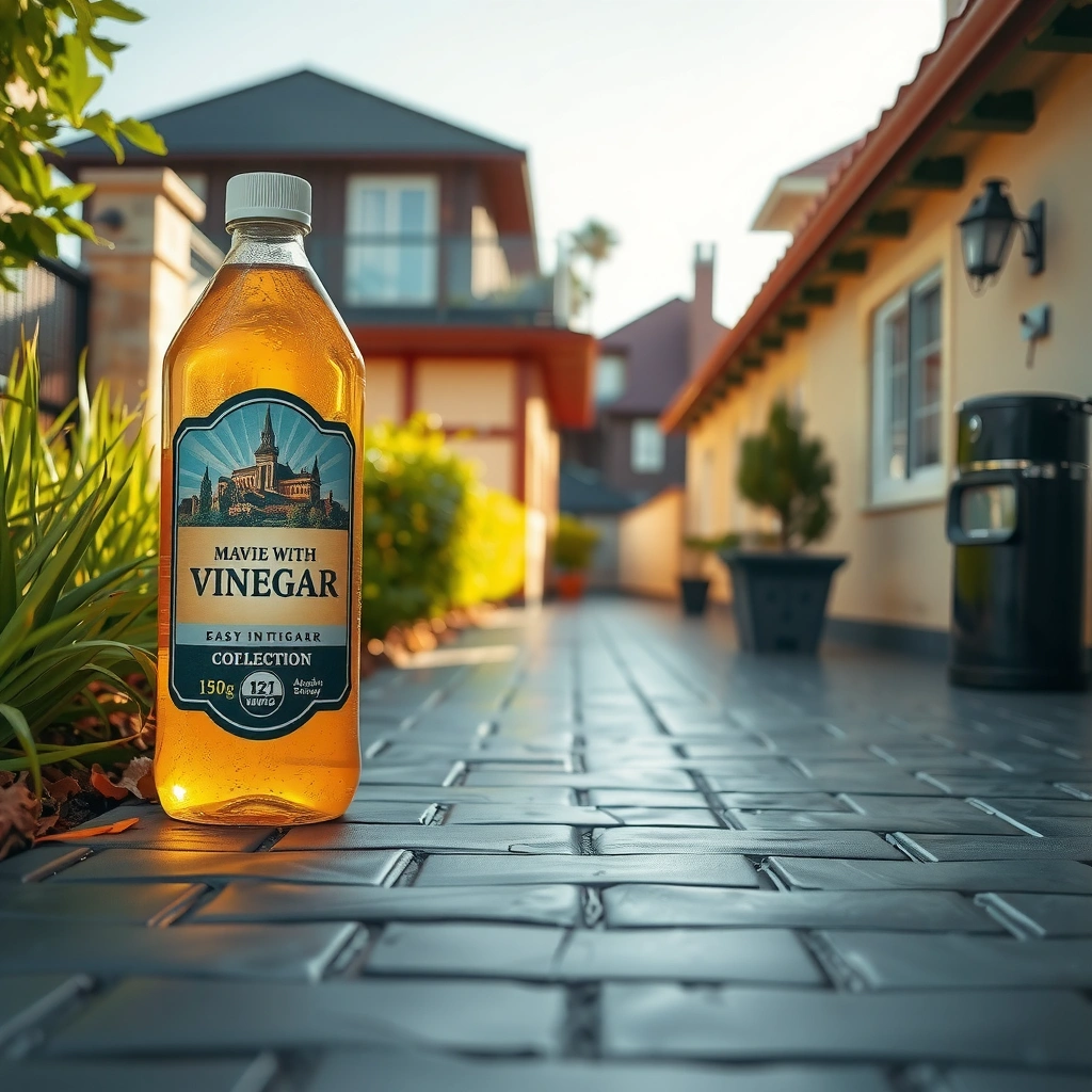 Vinegar - how to clean paving with vinegar