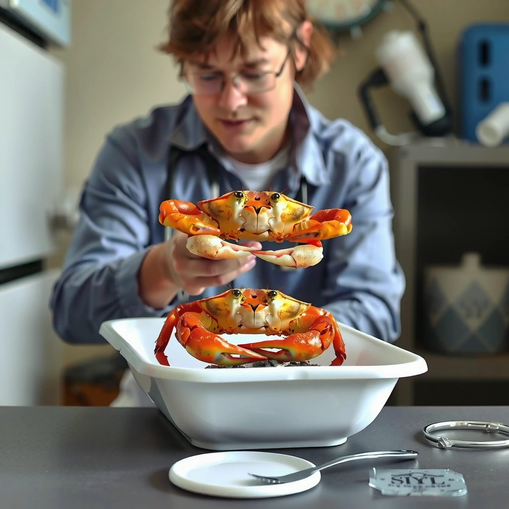 Work Area - how do you clean soft shell crabs