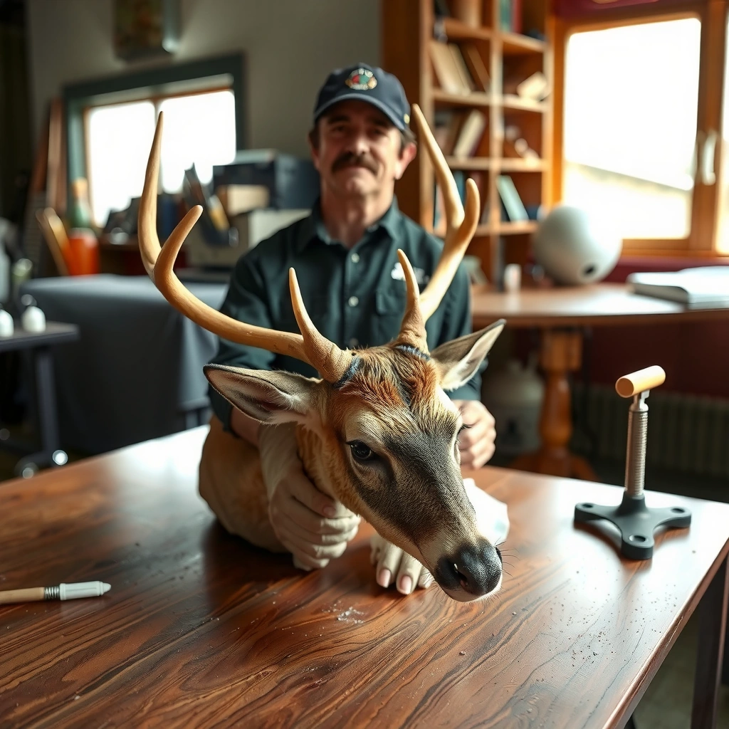 Work Area and Tools - how do you clean a deer head