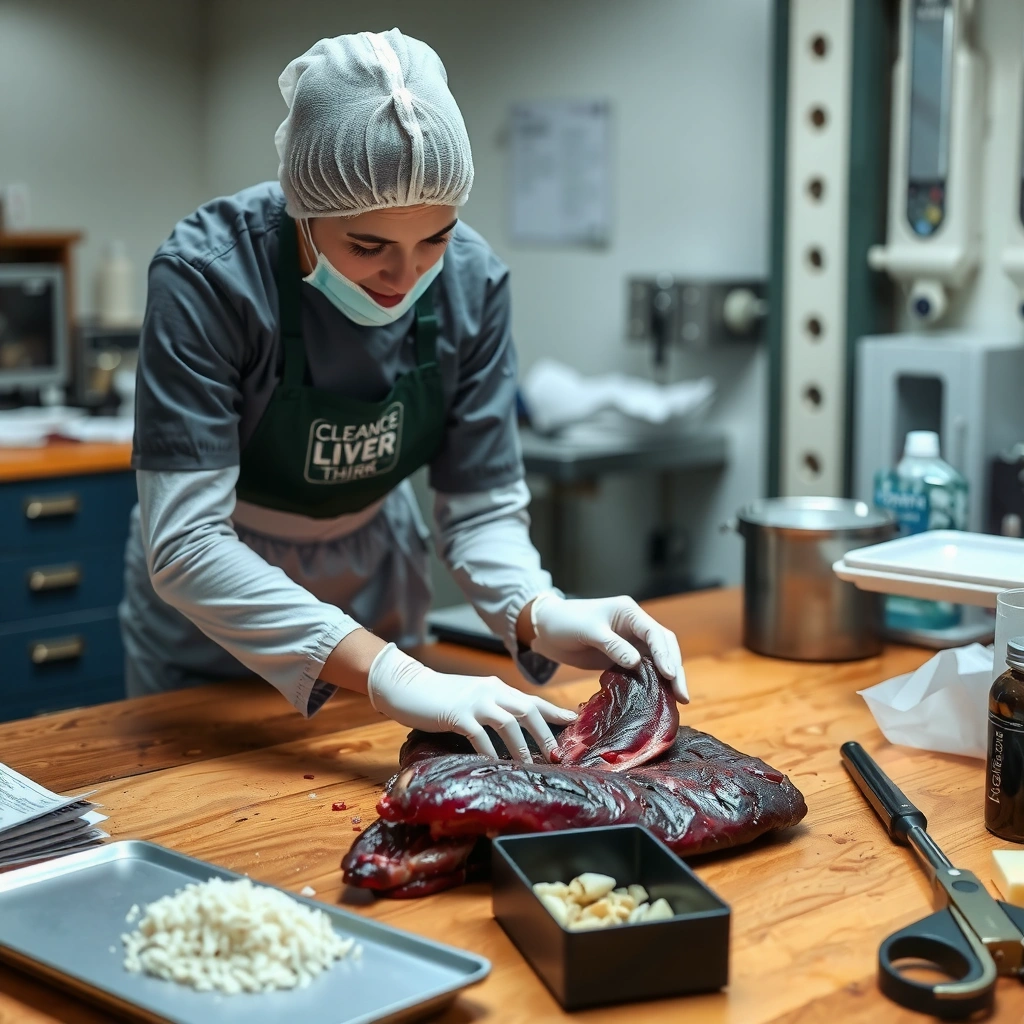 Workspace Prep - how to clean deer liver